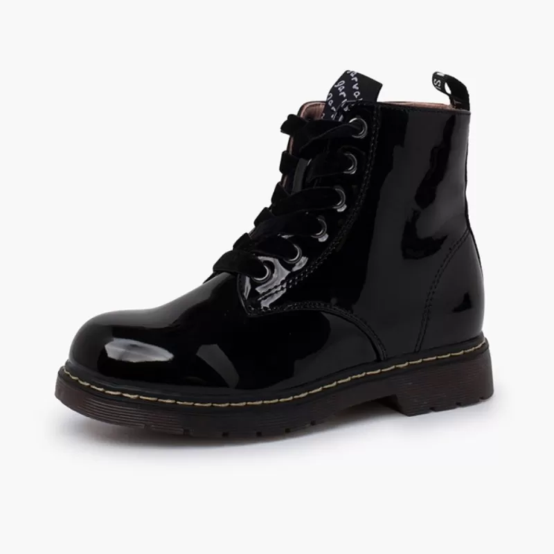 Pisamonas Botas Atacadores Veludo Tipo Verniz Garvalin Cheap