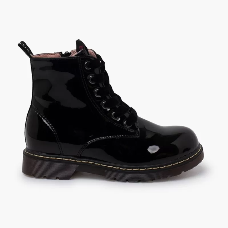 Pisamonas Botas Atacadores Veludo Tipo Verniz Garvalin Cheap