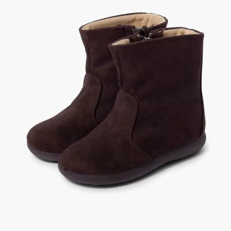 Pisamonas Botas Menina Tipo Camurca Com Fecho-Eclair Shop