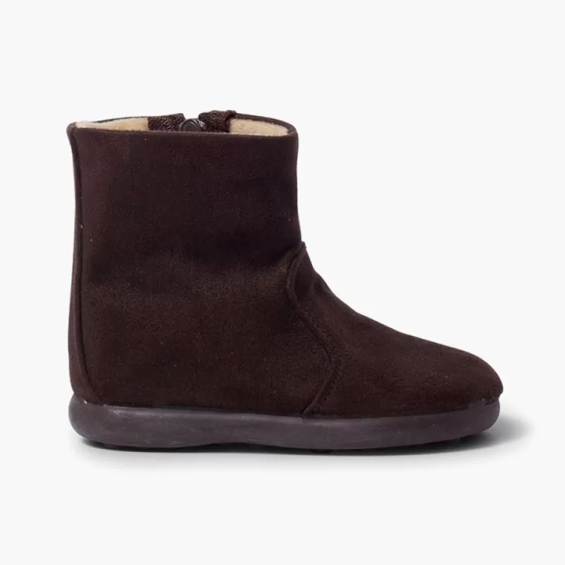 Pisamonas Botas Menina Tipo Camurca Com Fecho-Eclair Shop