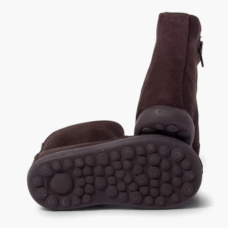 Pisamonas Botas Menina Tipo Camurca Com Fecho-Eclair Shop