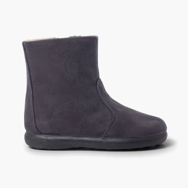 Pisamonas Botas Menina Tipo Camurca Com Fecho-Eclair Shop
