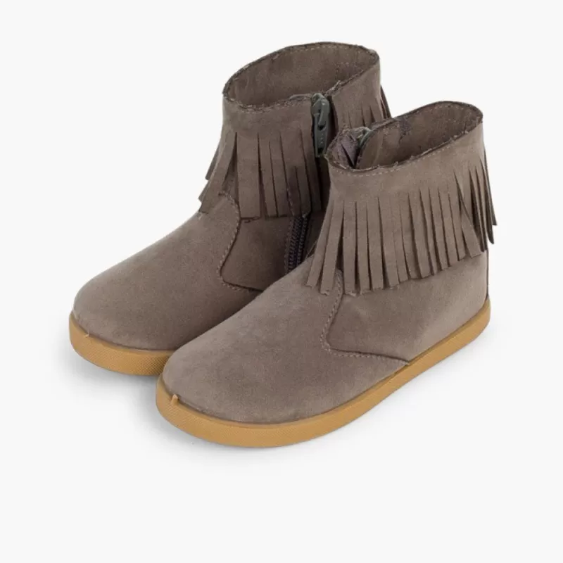 Pisamonas Botinhas Franjas Com Fecho De Correr Primeiros Passos Best Sale