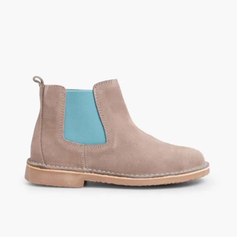 Pisamonas Botins De Camurca Criancas & Mulher Com Elasticos De Cores Outlet