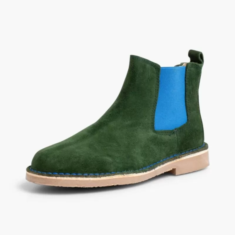 Pisamonas Botins De Camurca Criancas & Mulher Com Elasticos De Cores Outlet