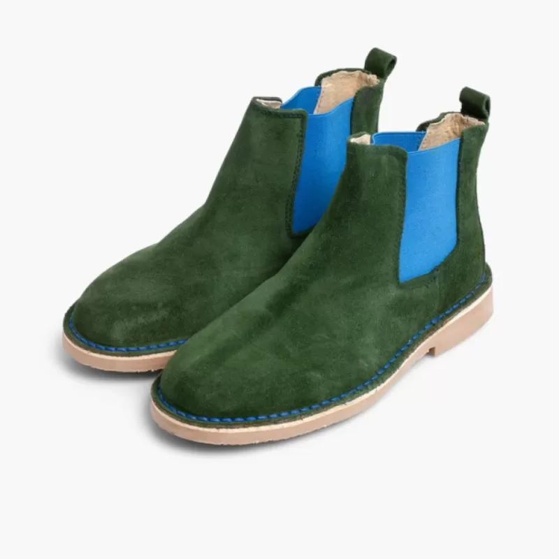 Pisamonas Botins De Camurca Criancas & Mulher Com Elasticos De Cores Outlet