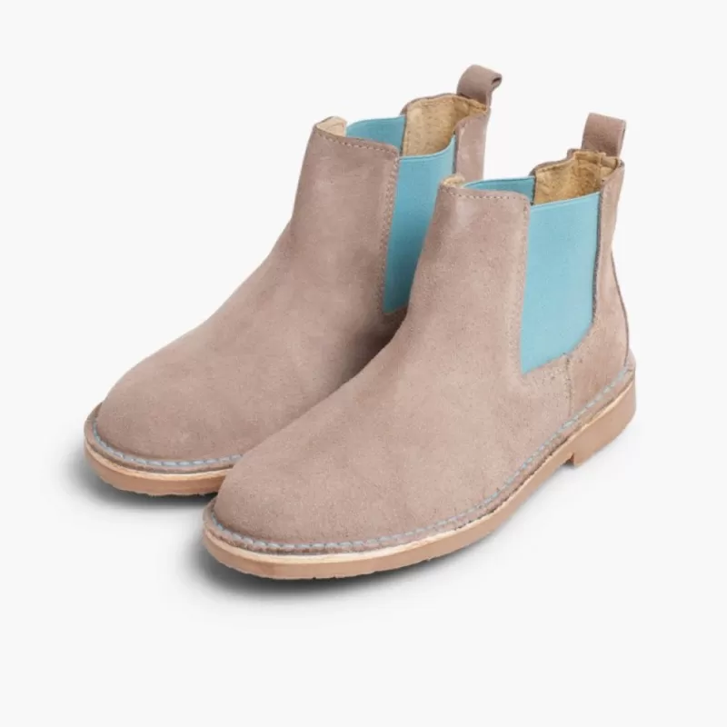 Pisamonas Botins De Camurca Criancas & Mulher Com Elasticos De Cores Outlet