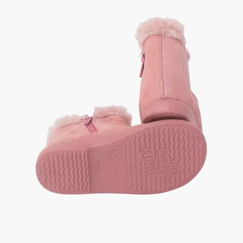Pisamonas Botins Tipo Chelsea Menina Com Rebordo Pelinho Best Sale