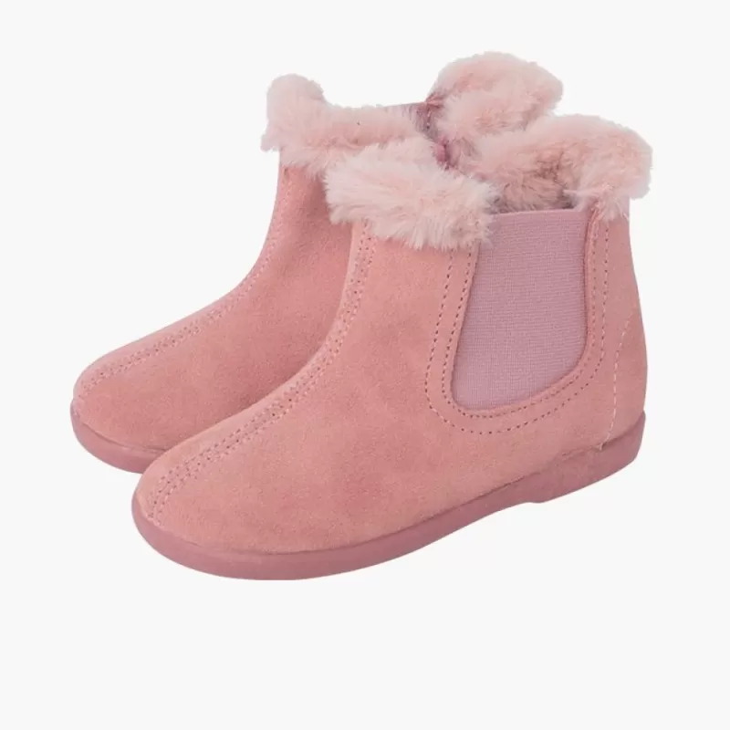 Pisamonas Botins Tipo Chelsea Menina Com Rebordo Pelinho Best Sale