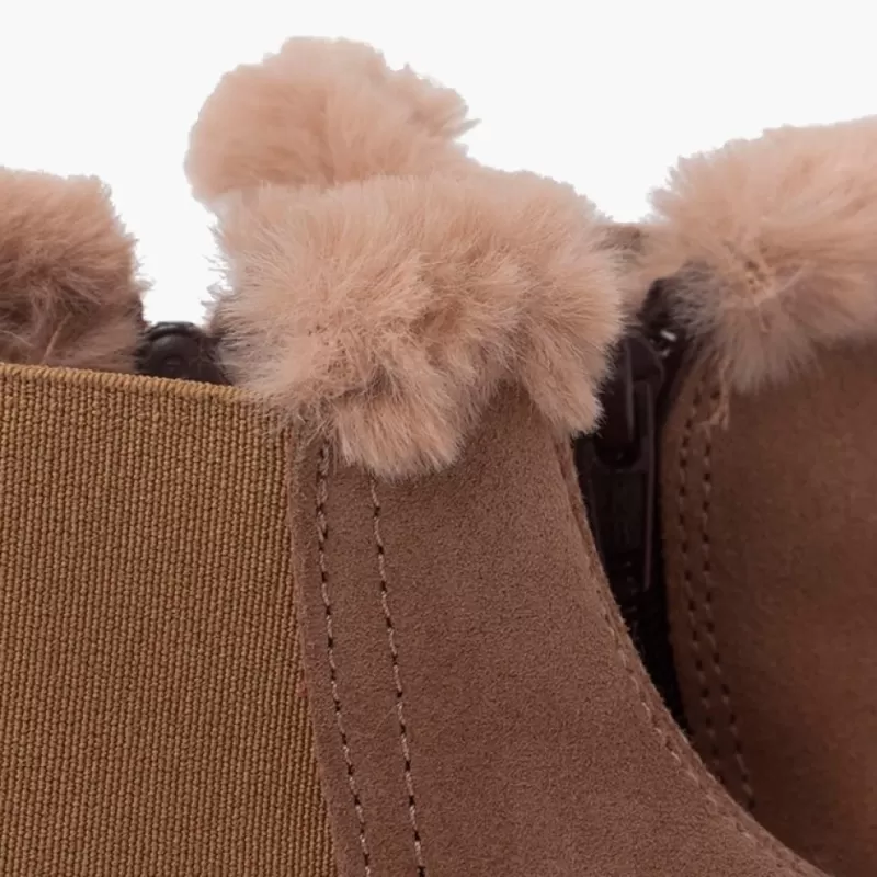 Pisamonas Botins Tipo Chelsea Menina Com Rebordo Pelinho Best Sale