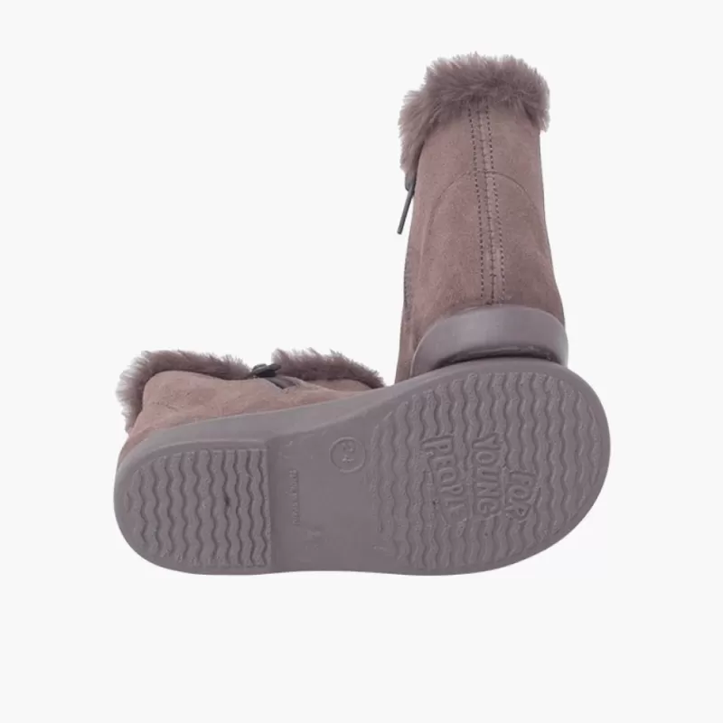 Pisamonas Botins Tipo Chelsea Menina Com Rebordo Pelinho Best Sale
