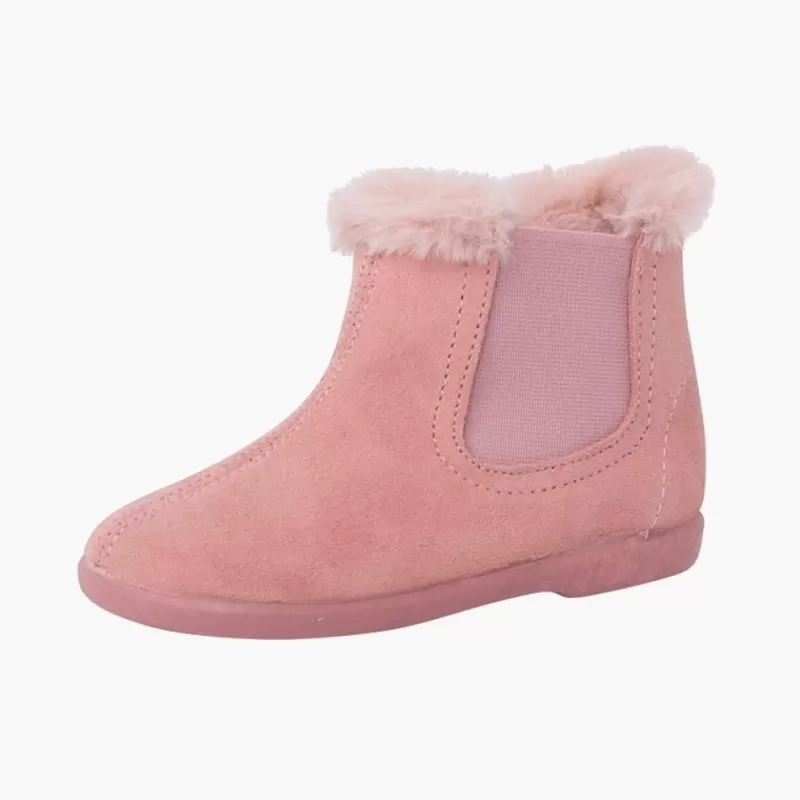 Pisamonas Botins Tipo Chelsea Menina Com Rebordo Pelinho Best Sale