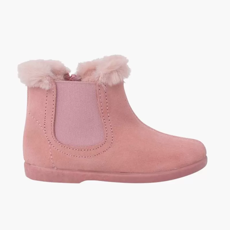 Pisamonas Botins Tipo Chelsea Menina Com Rebordo Pelinho Best Sale