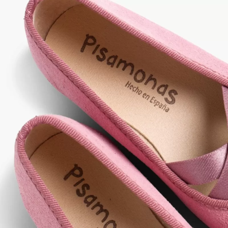 Pisamonas Sabrinas Menina Camurca Com Elastico Cruzado Tipo Ballet Discount