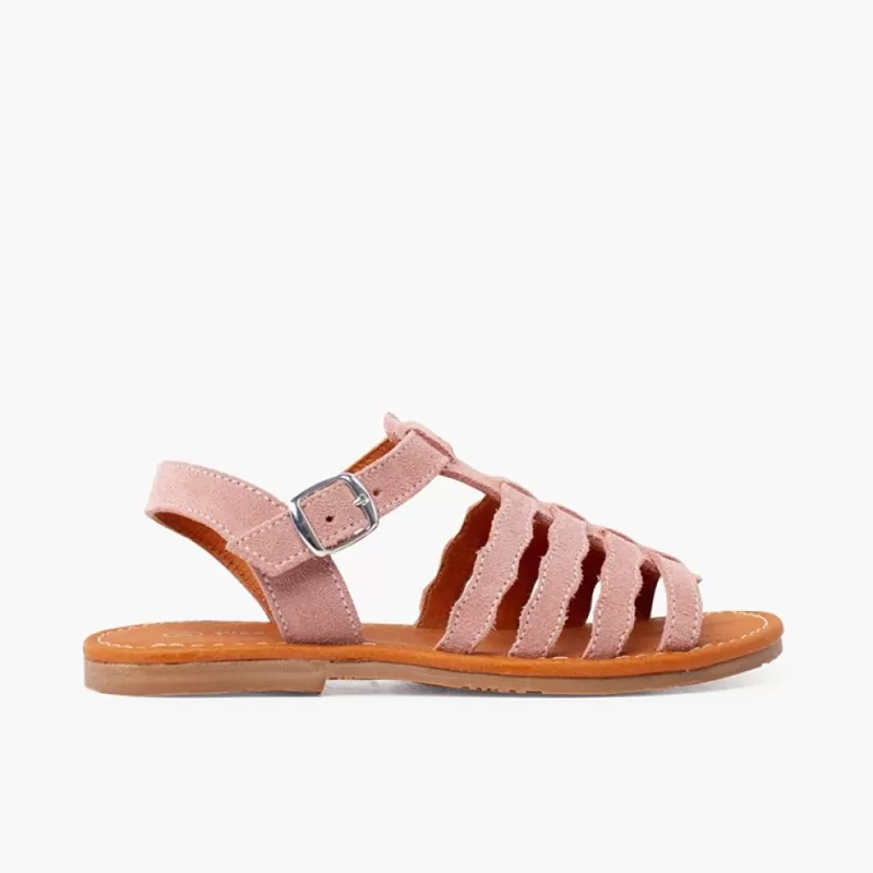 Pisamonas Sandálias Camurca Tipo Gladiador Fivela Cheap