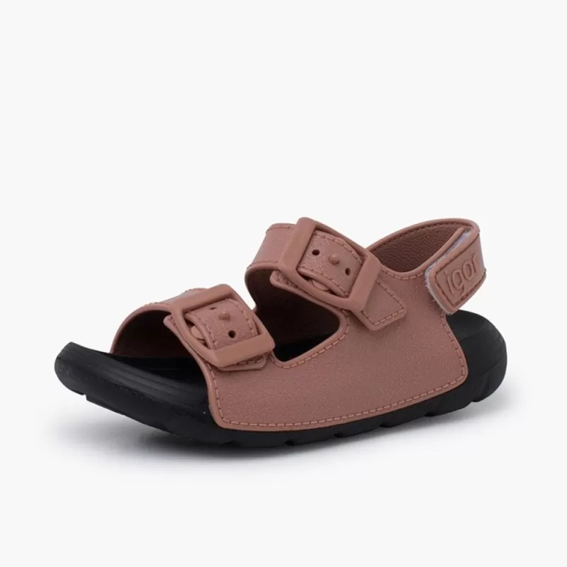 Pisamonas Sandálias De Borracha Dupla Fivela Sola Eva Tira Aderente Flash Sale